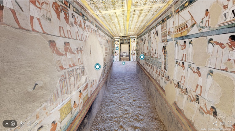 Recorre virtualmente tumbas de faraones egipcios