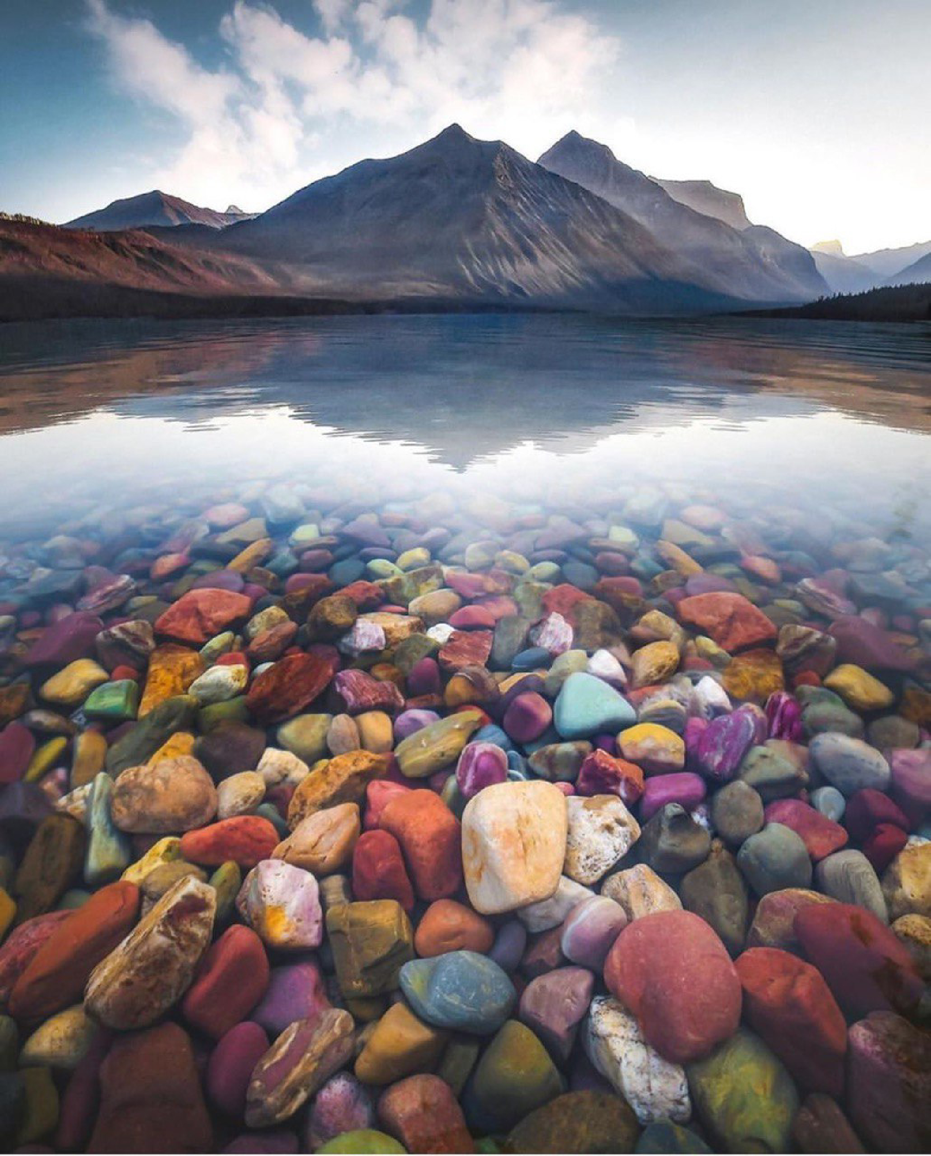 lago McDonald rocas colores