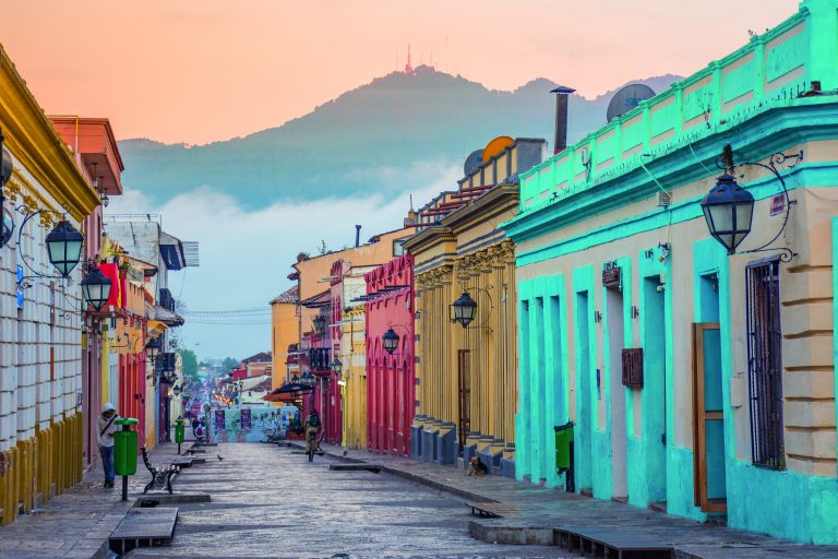 Beautiful,Streets,And,Colorful,Facades,Of,San,Cristobal,De,Las