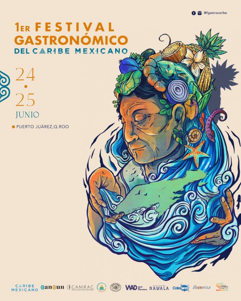 Cartel Festival Gastronómico del Caribe Mexicano
