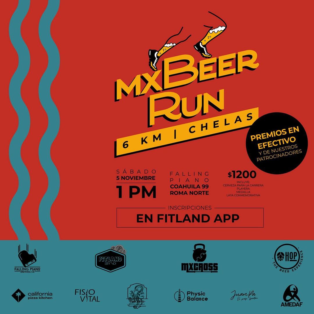 mx beer run cdmx correr cerveza