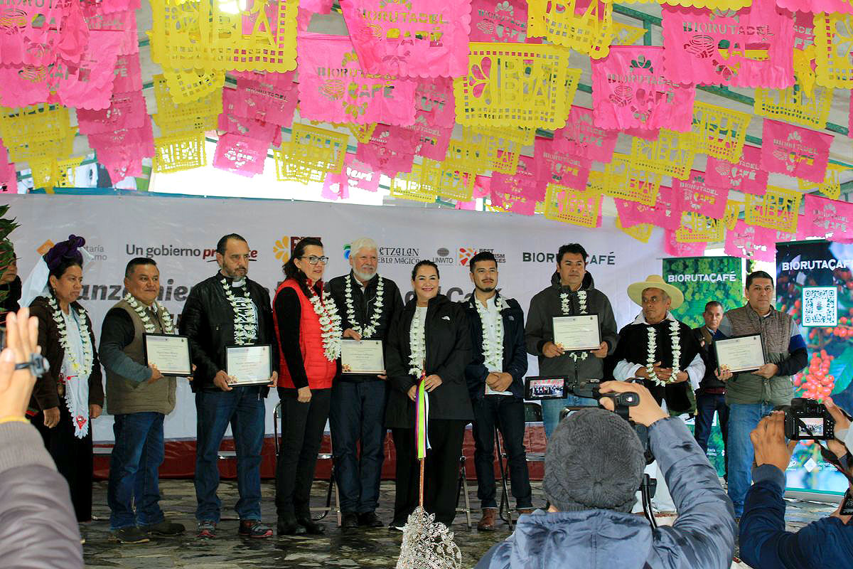 Crece BioRuta del Café con el lanzamiento del circuito Sierra Nororiental en Cuetzalan