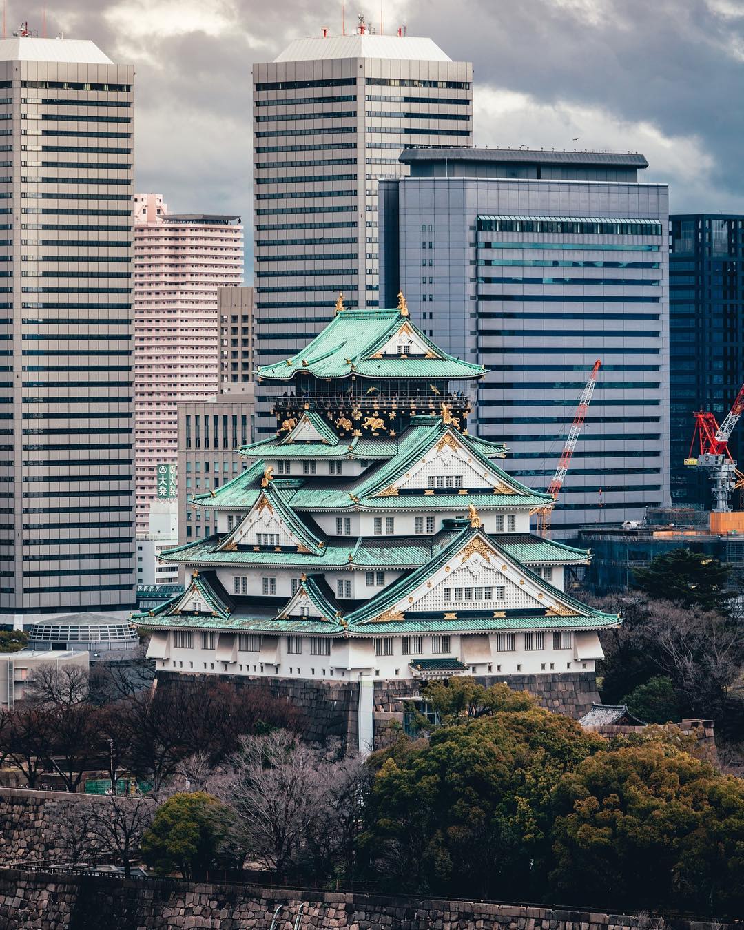 castillo turismo en osaka japon