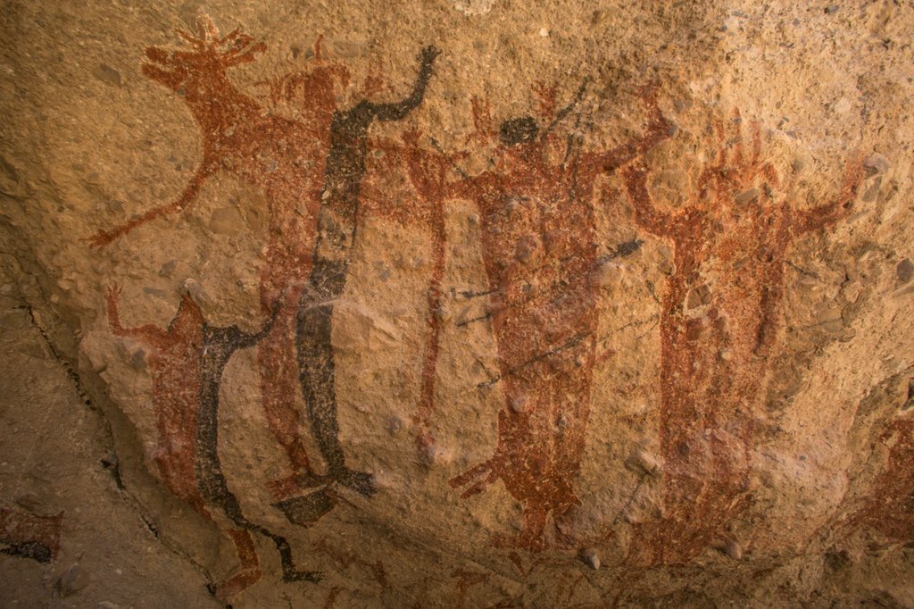 pinturas rupestres en el desierto vizcaíno
