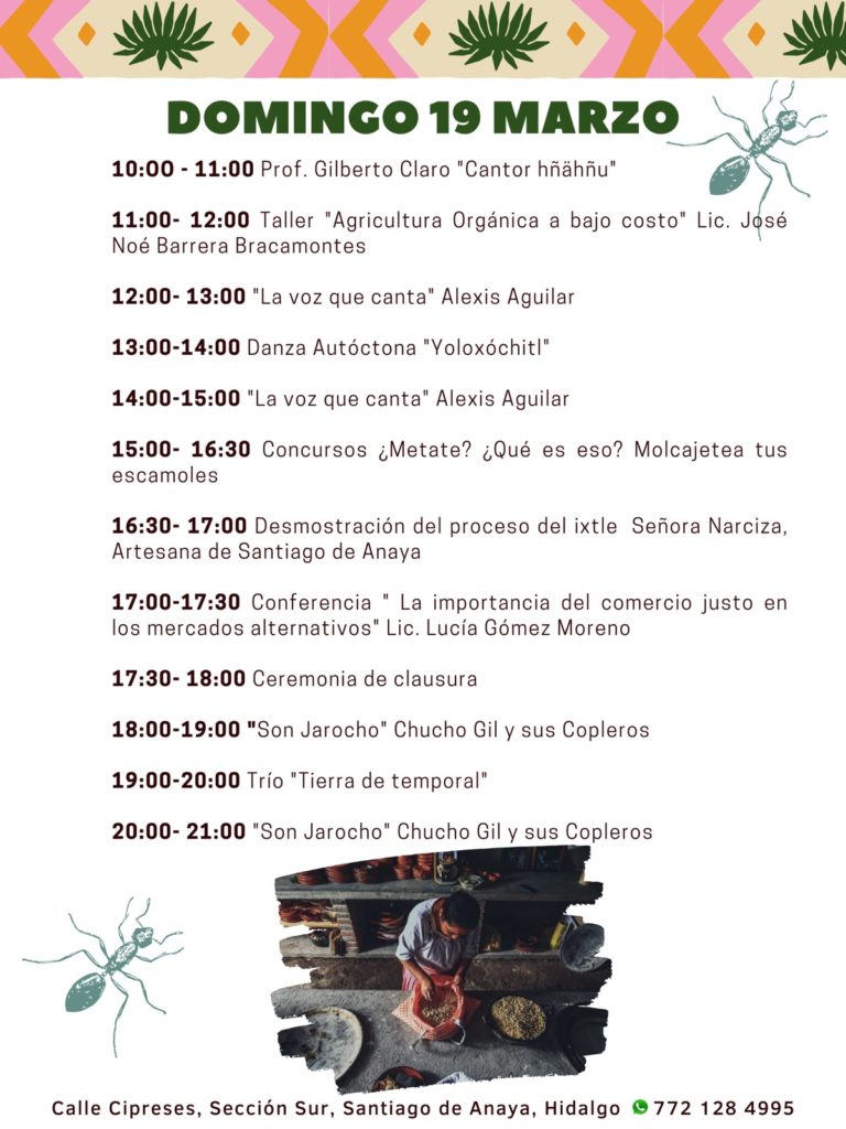 programa-festival-del-escamol-hidalgo-sábado