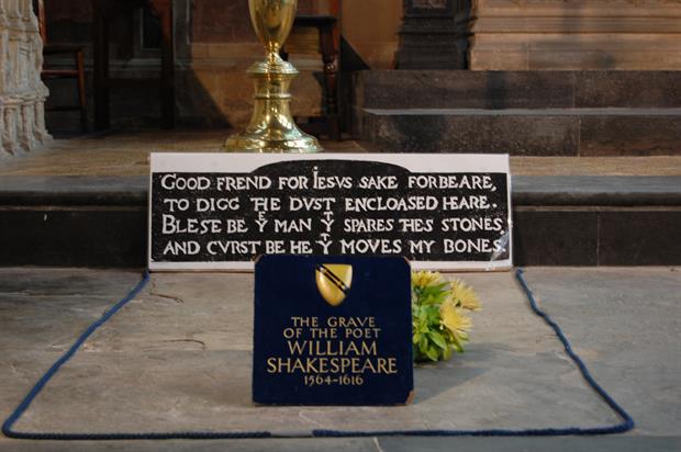 william shakespeare tumbas famosas epitafio
