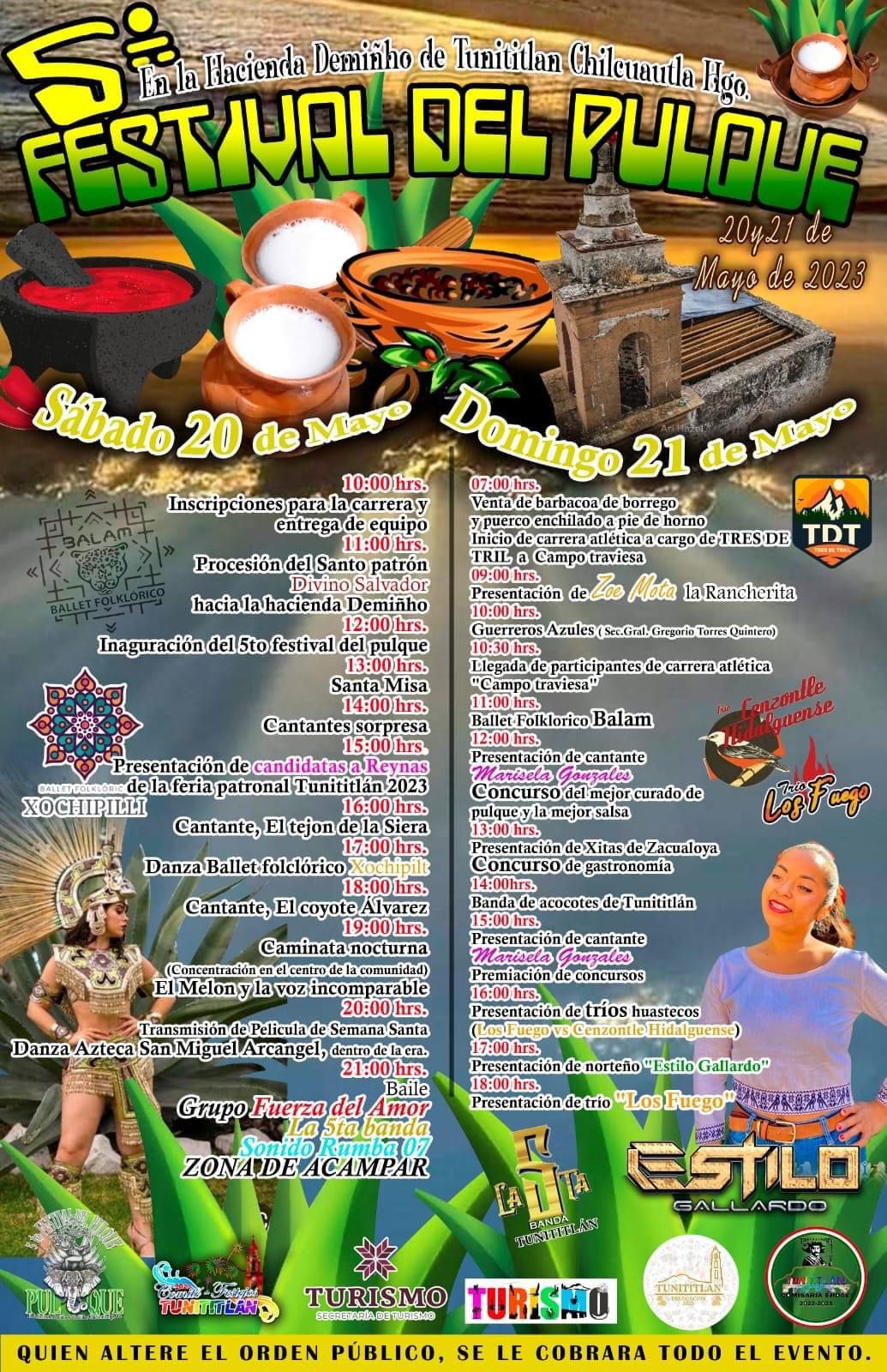 festival del pulque de tunititlan programa