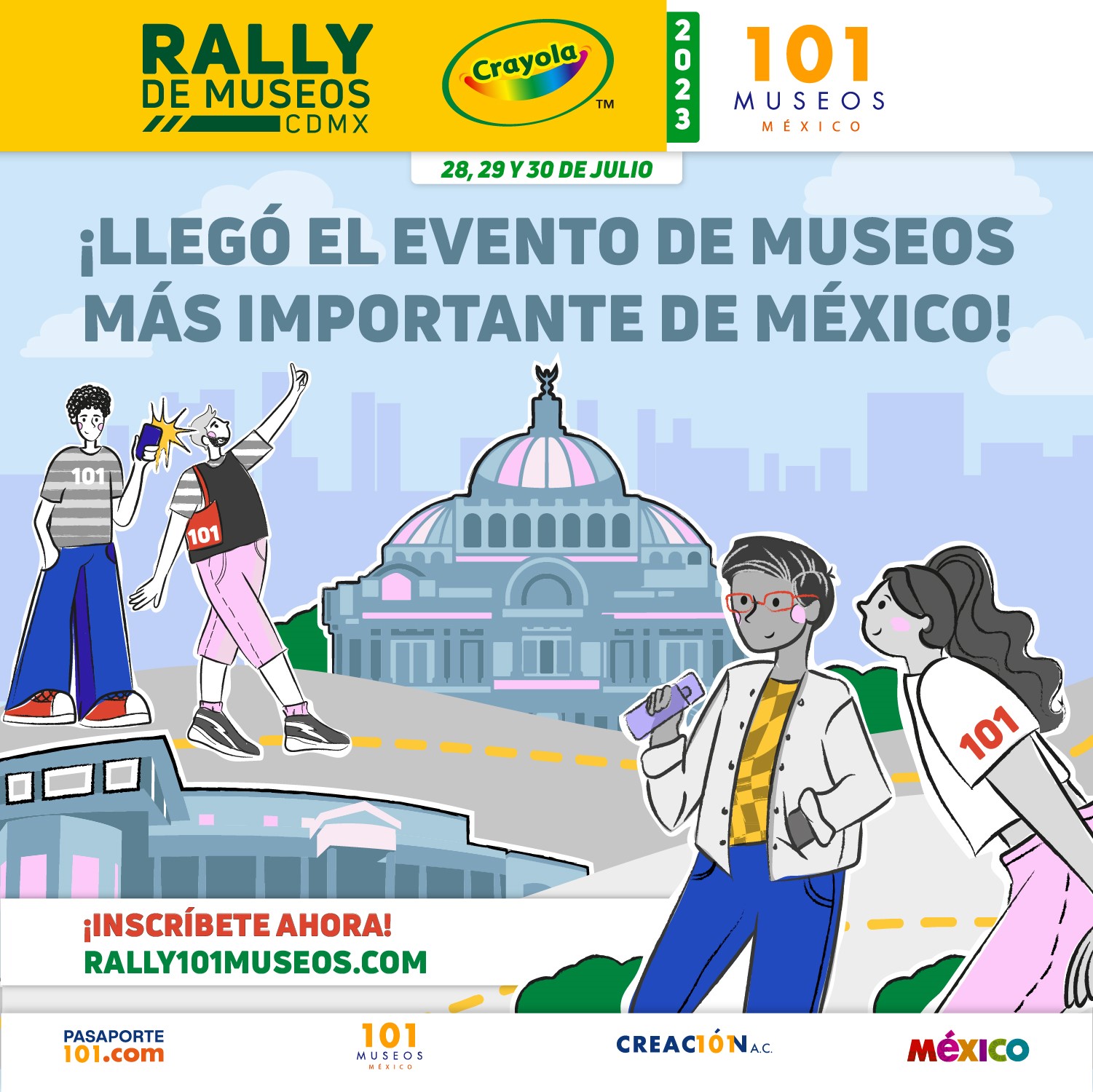 rally de museos crayola 2023 participantes