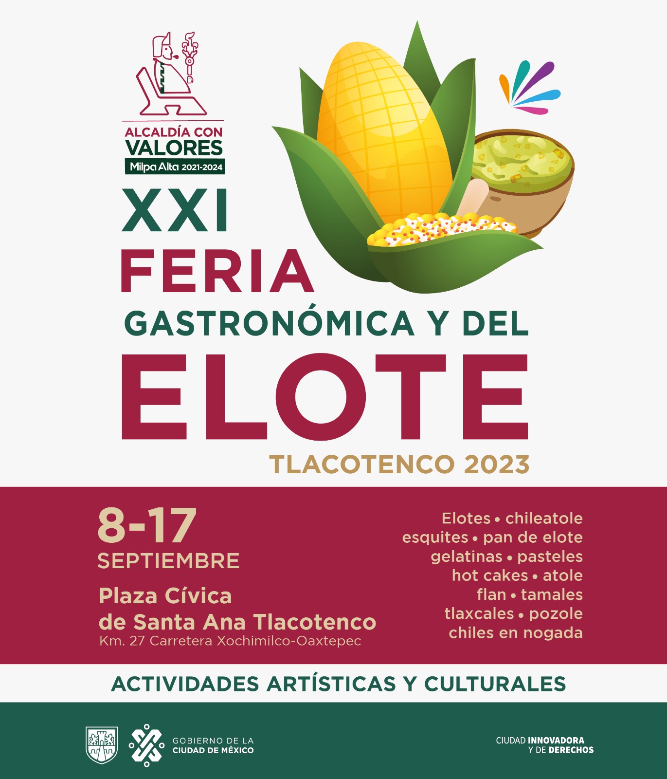 feria gastronomica y del elote cartel