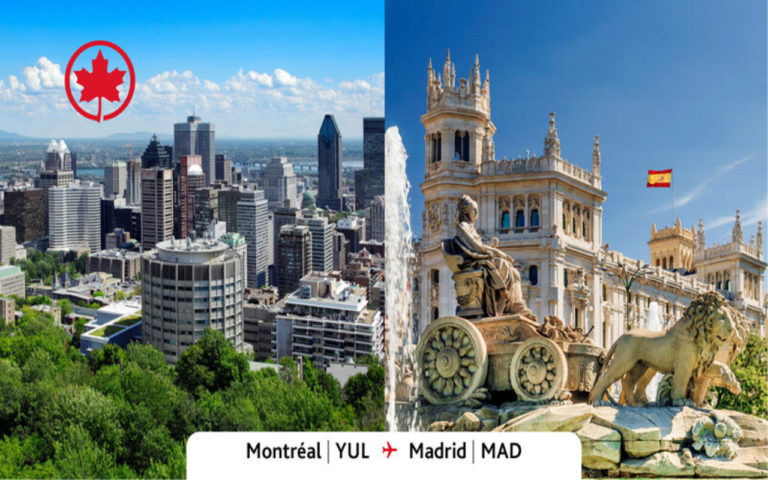 Air Canada anuncia nueva ruta anual entre Montreal y Madrid