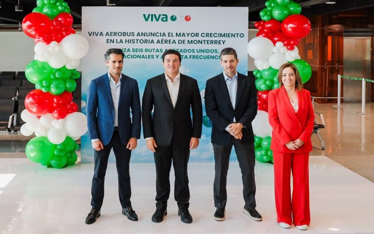 Viva Aerobus anuncia el mayor crecimiento en la historia aérea de Monterrey