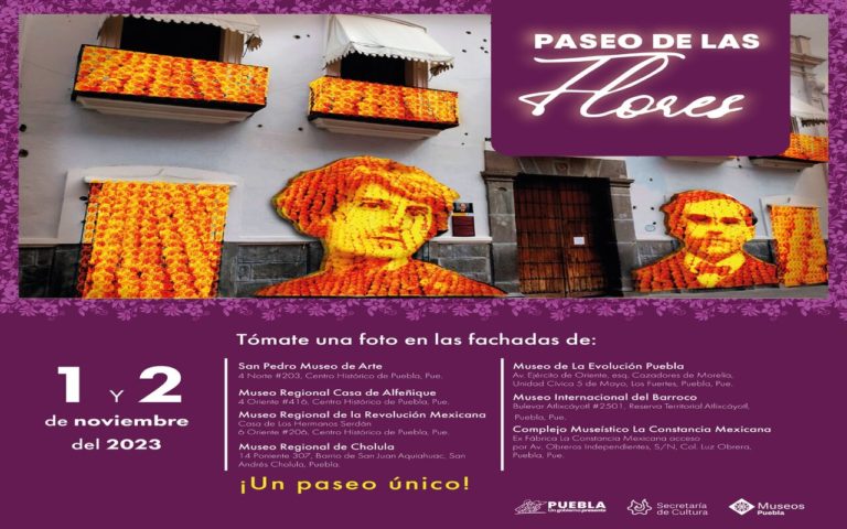Anuncia Museos Puebla “Paseo de las Flores”