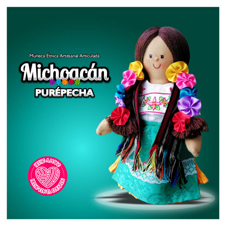 muñeca-artesanal-mexicana-de-trapo-michoacán