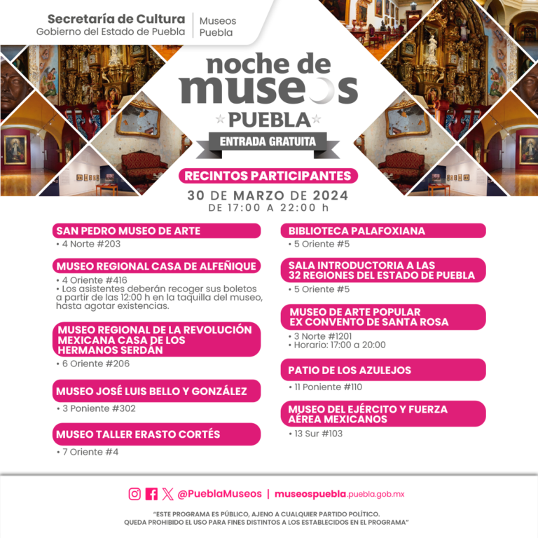 LISTADO MUSEOS_NOCHE DE MUSEOS 30 MARZO 2024