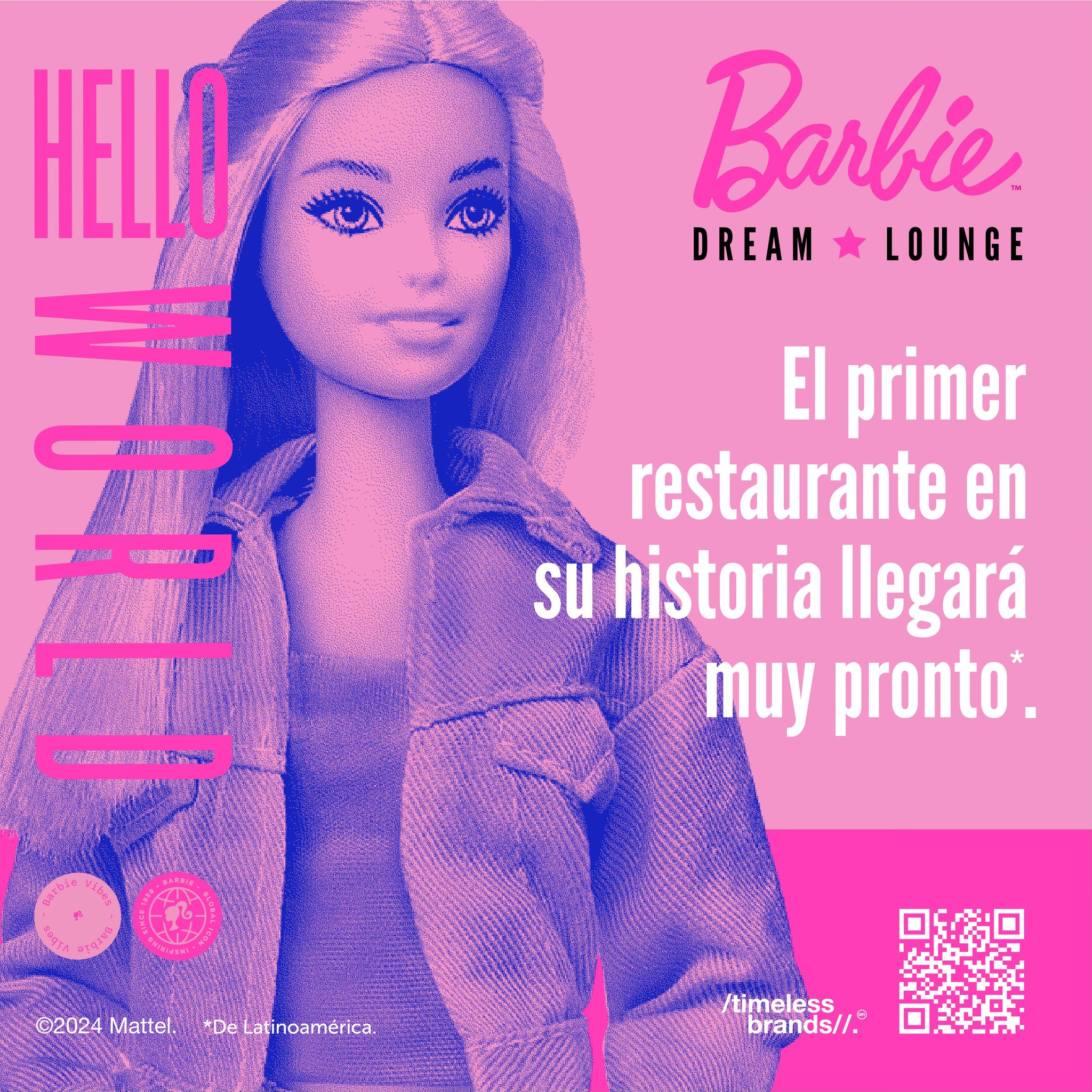 barbie dream lounge cartel anuncio