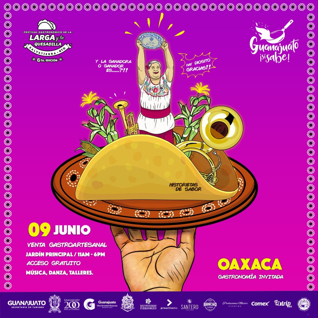 Así será el Festival Gastronómico “La Larga y La Quesadilla”