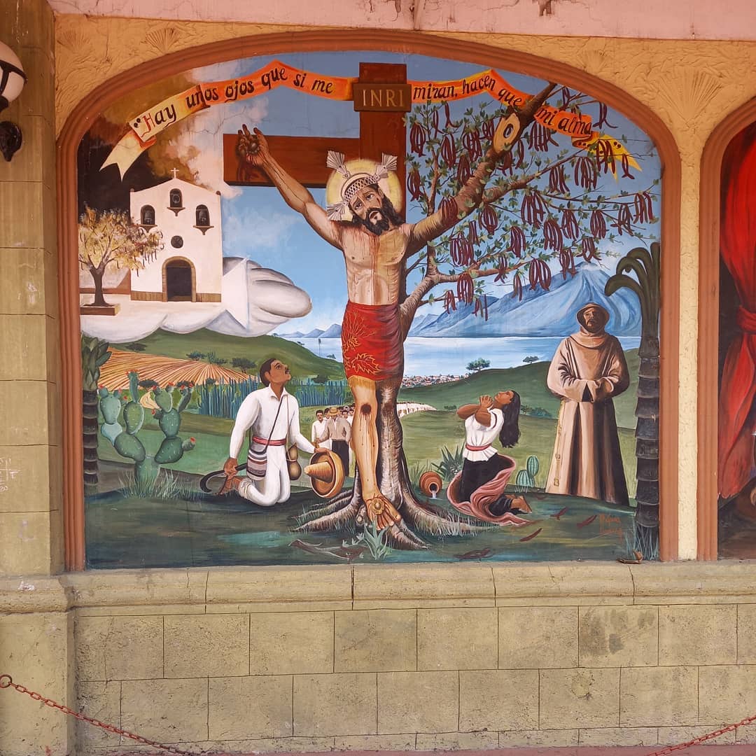 señor del huaje jalisco murales parroquia