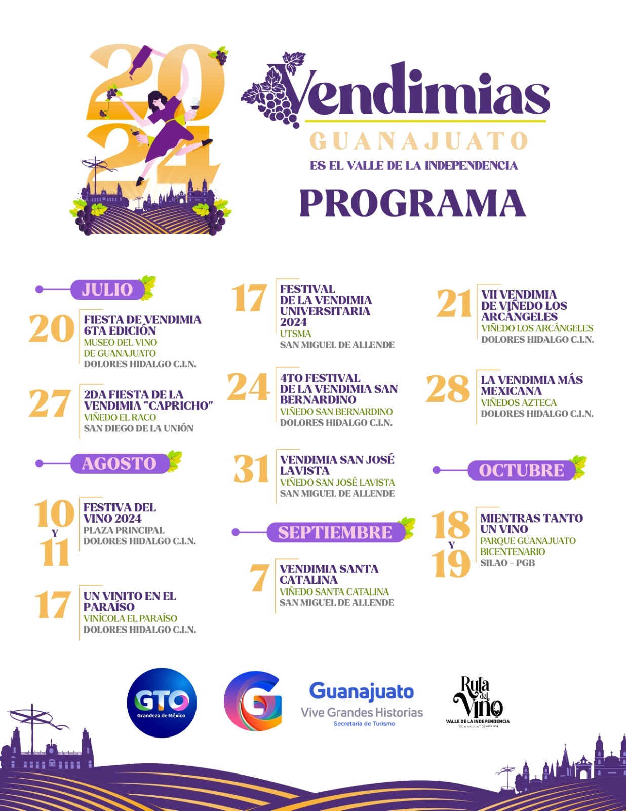 vendimias de guanajuato programa de actividades