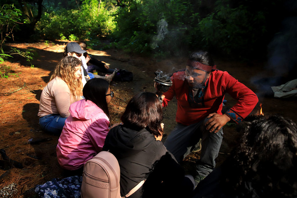 Ritual prehispánico de agradecimiento a la Madre Tierra, Centro Ecoturístico El Rinconcito