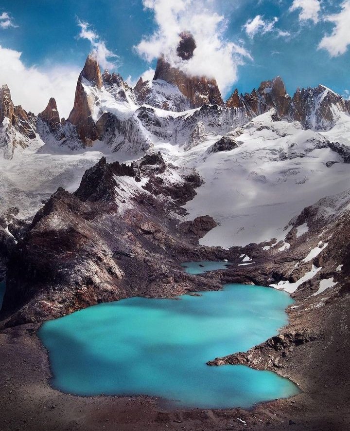 el chaltén trekking argentina laguna