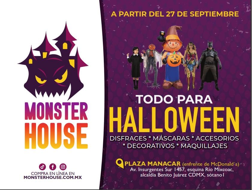 monster house manacar disfraces cartel