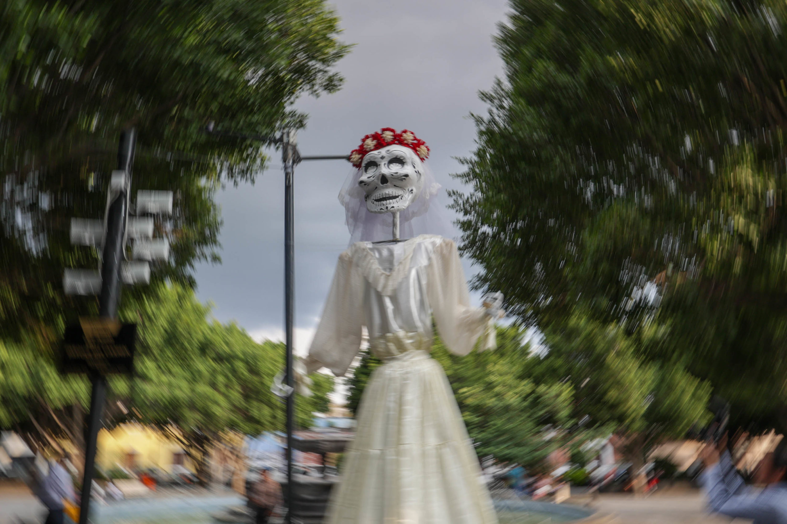 día de muertos en puebla catrinas