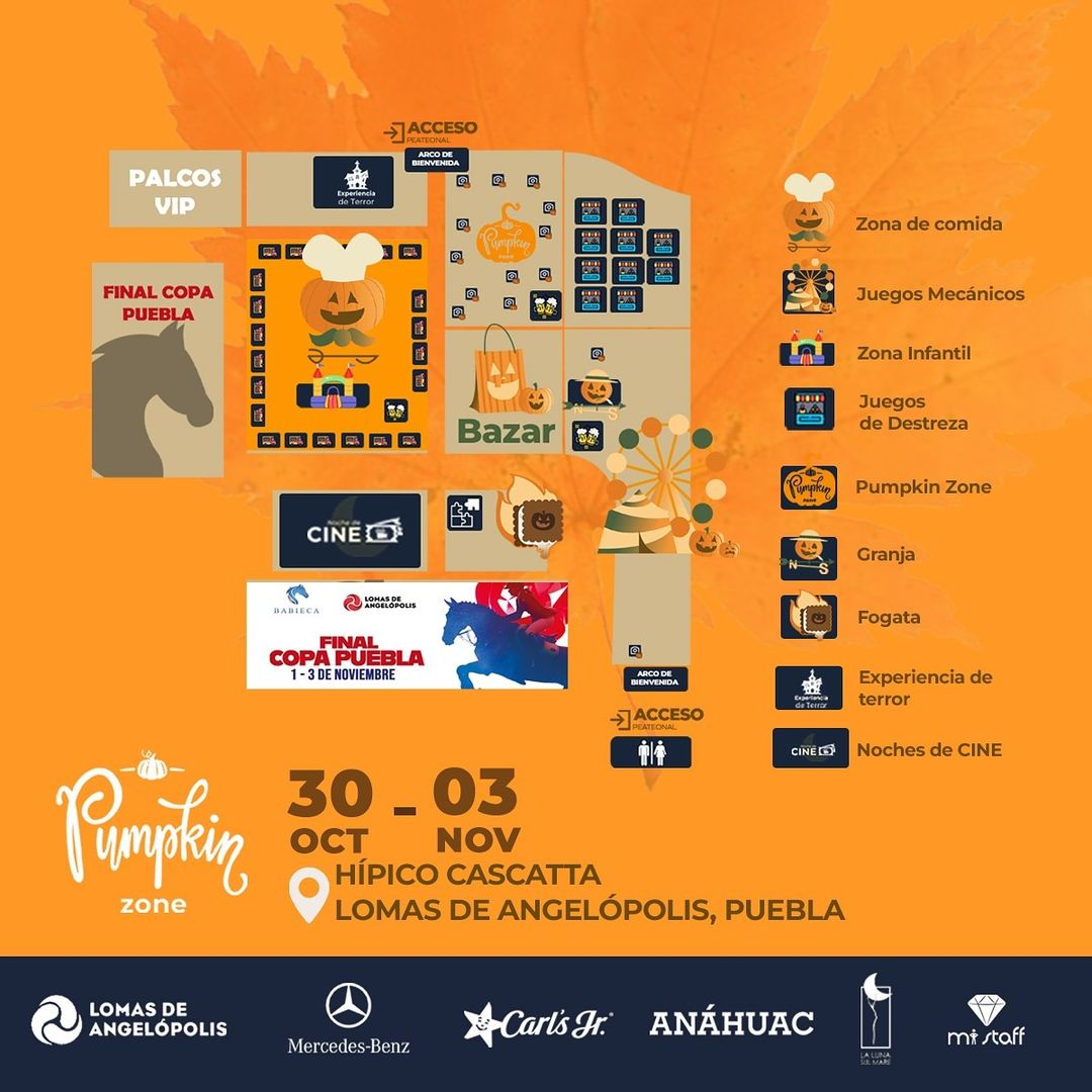 mapa actividades festival de la calabaza