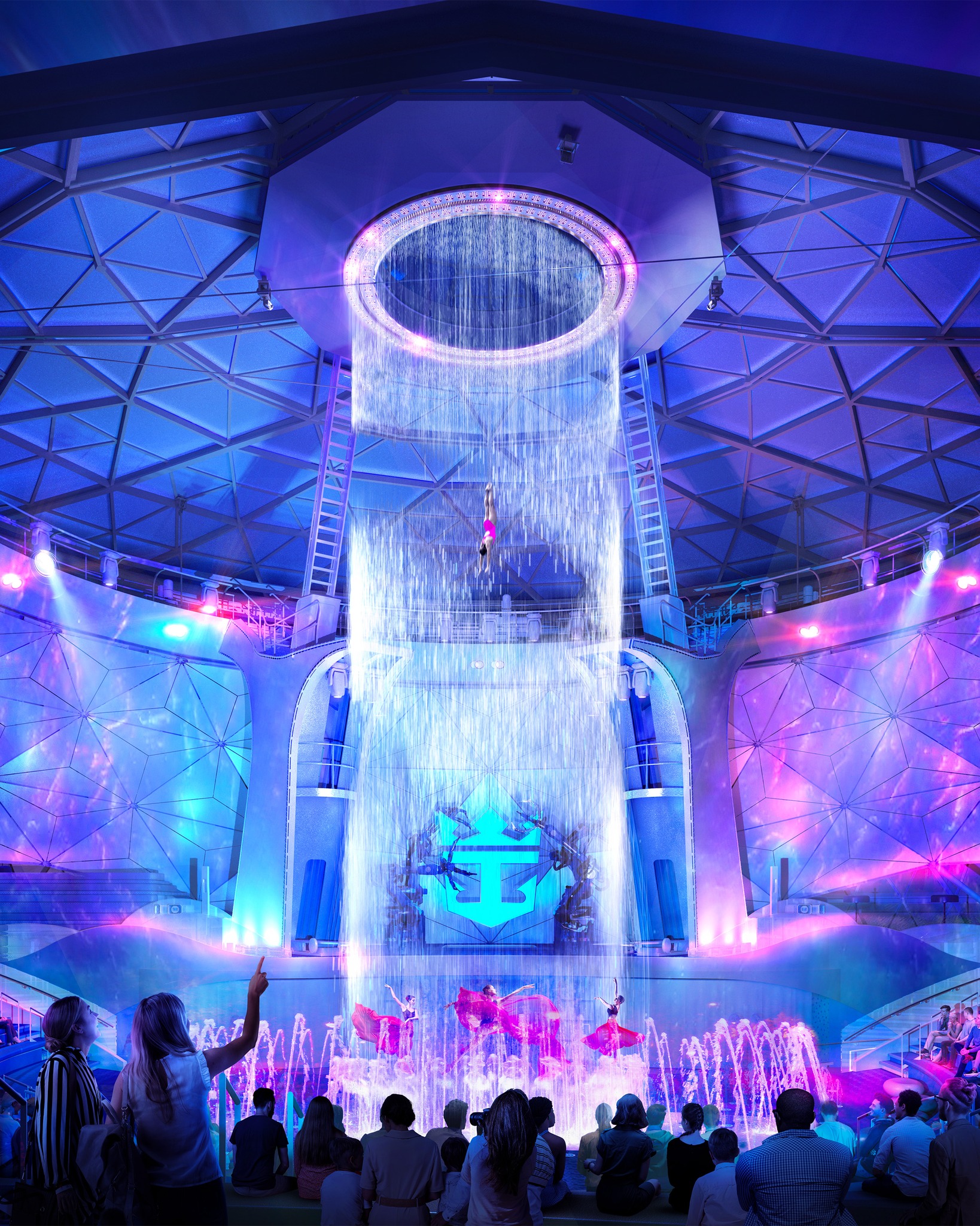 icon of the seas aquadome