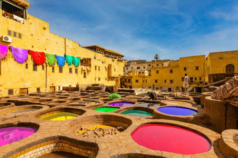 Fes,,Morocco,Leather,Tanneries,In,The,Old,Capital