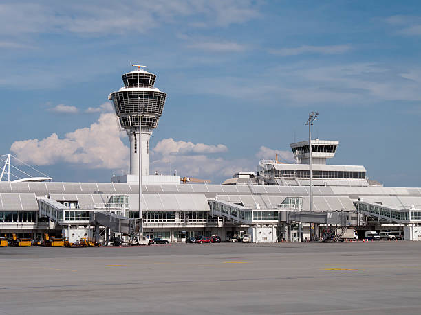 The control tower of the Munich Airport Franz-Josef Strauss