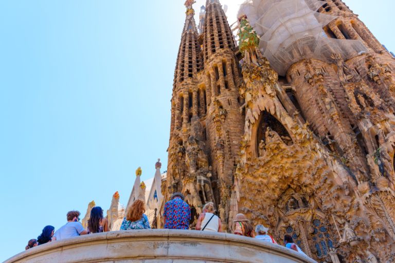Barcelona,,Spain,-,July,11,,2024:,View,From,Below,Of