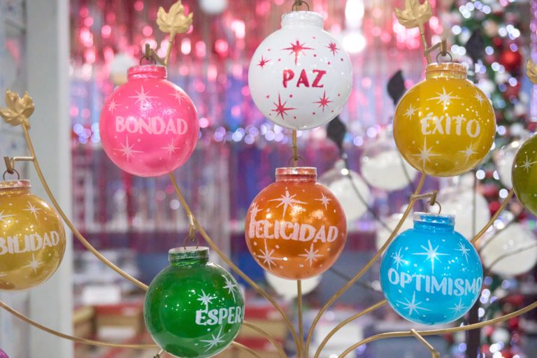 A,Tree,Of,Christmas,Ornaments,With,A,Variety,Of,Colors