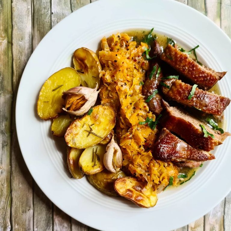 Alemania-navideña-pato-asado