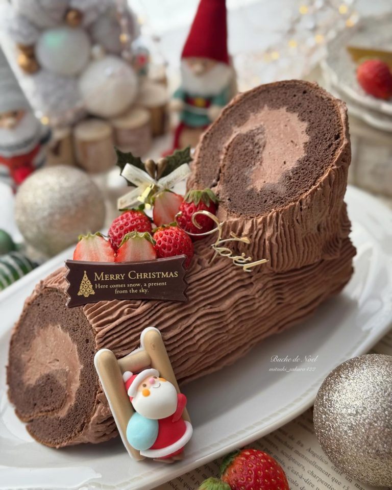 Bûche-de-Noël-navidad-comida