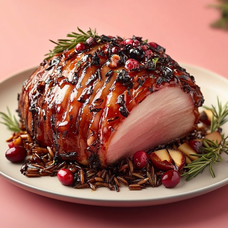 jamón-glaseado-navideño-cena