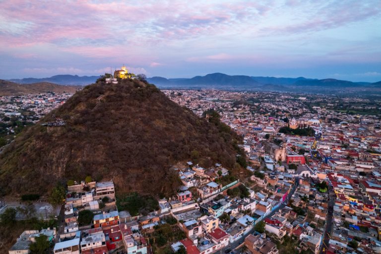 Atlixco,Puebla,Aerial,Shots,Of,The,City