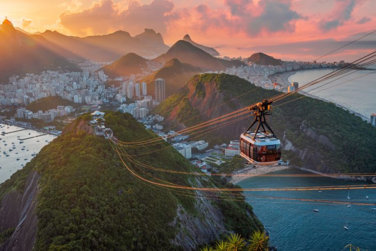 Lift,Up,Sugarloaf,Mountain,In,Rio,De,Janeiro.,Brazil