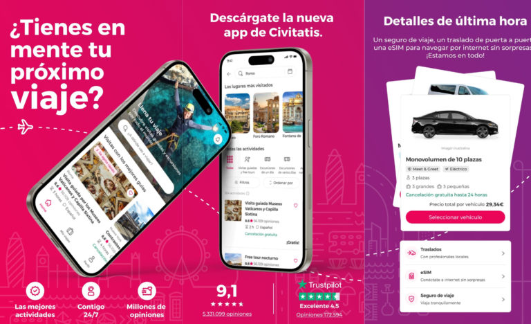 Una app para todo el viaje: la apuesta de Civitatis